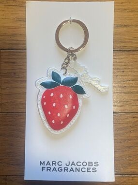 Marc Jacobs Fragrances Strawberry Keychain NEW